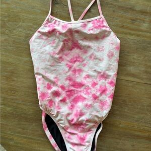 Jolyn Clothing Pink Tie-Dye One Piece Swimsuit